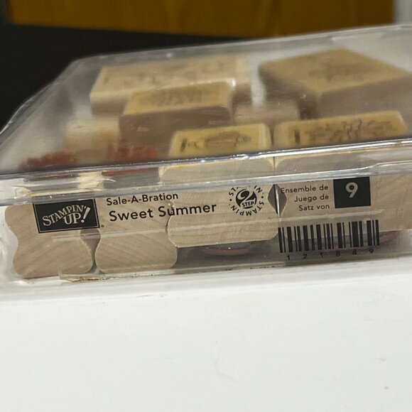 Stampin' Up! SWEET SUMMER Set of 9 Decorative Rubber‎ Stamps Retired - Picture 5 of 5